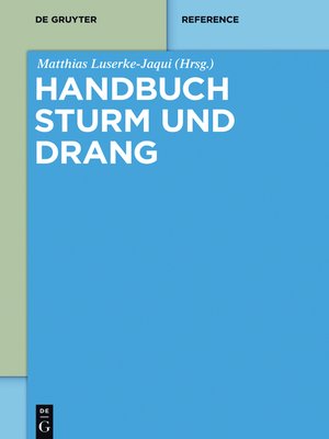 cover image of Handbuch Sturm und Drang